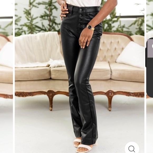 KanCan | Pants u0026 Jumpsuits | Kancan Faux Leather Flare Pants | Poshmark